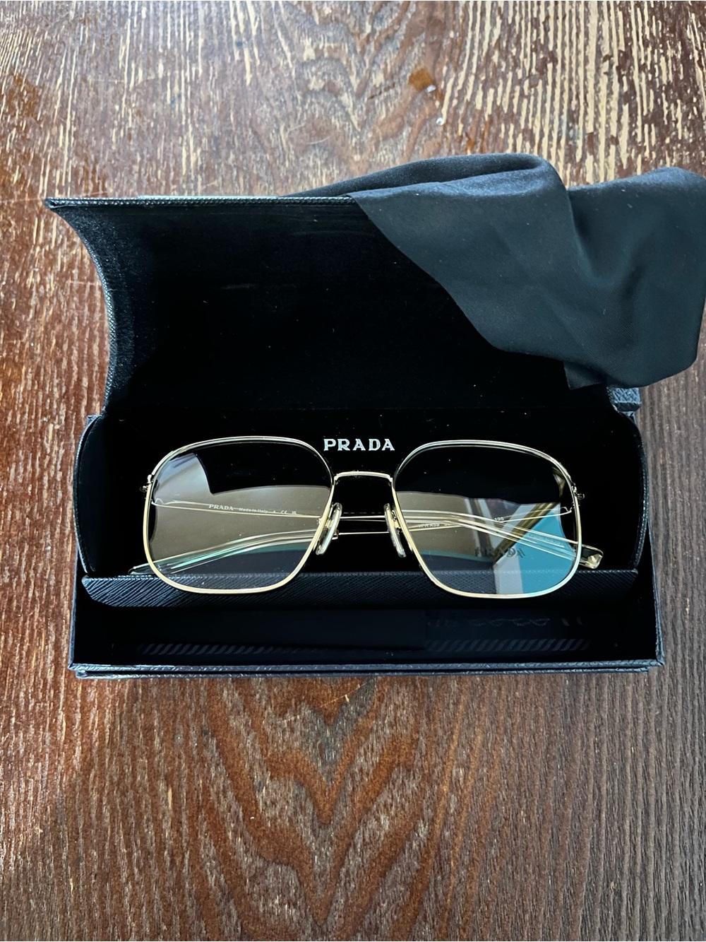 Prada Women’s Gold Frame Glasses (no prescription)